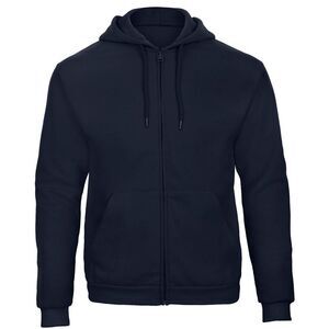 B&C Adults Unisex ID.205 50/50 Full Zip  Sweatshirt / Navy Blue